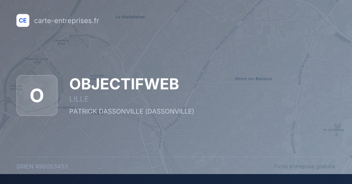 OBJECTIFWEB — 498053453 — fiche entreprise