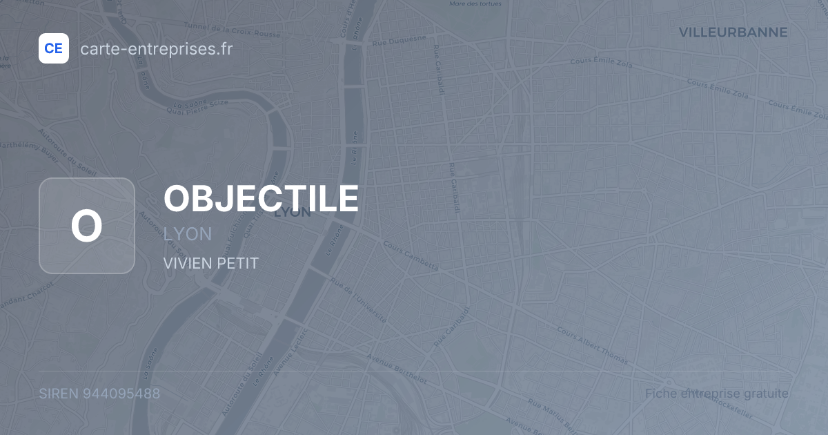 OBJECTILE — 944095488 — fiche entreprise