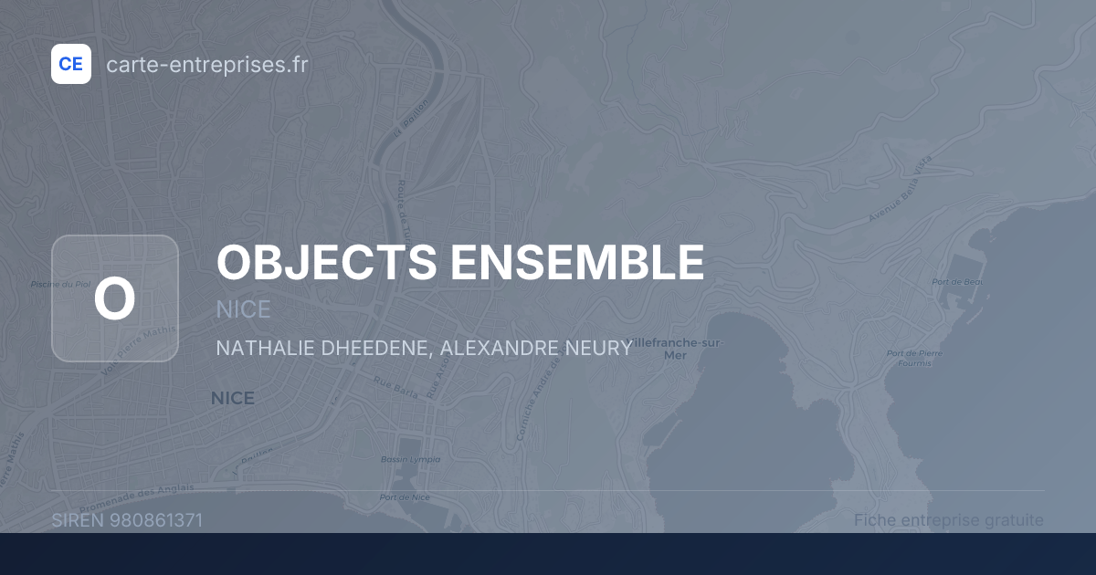 OBJECTS ENSEMBLE — 980861371 — fiche entreprise