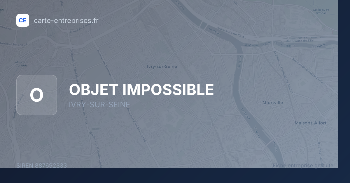 OBJET IMPOSSIBLE — 887692333 — fiche entreprise