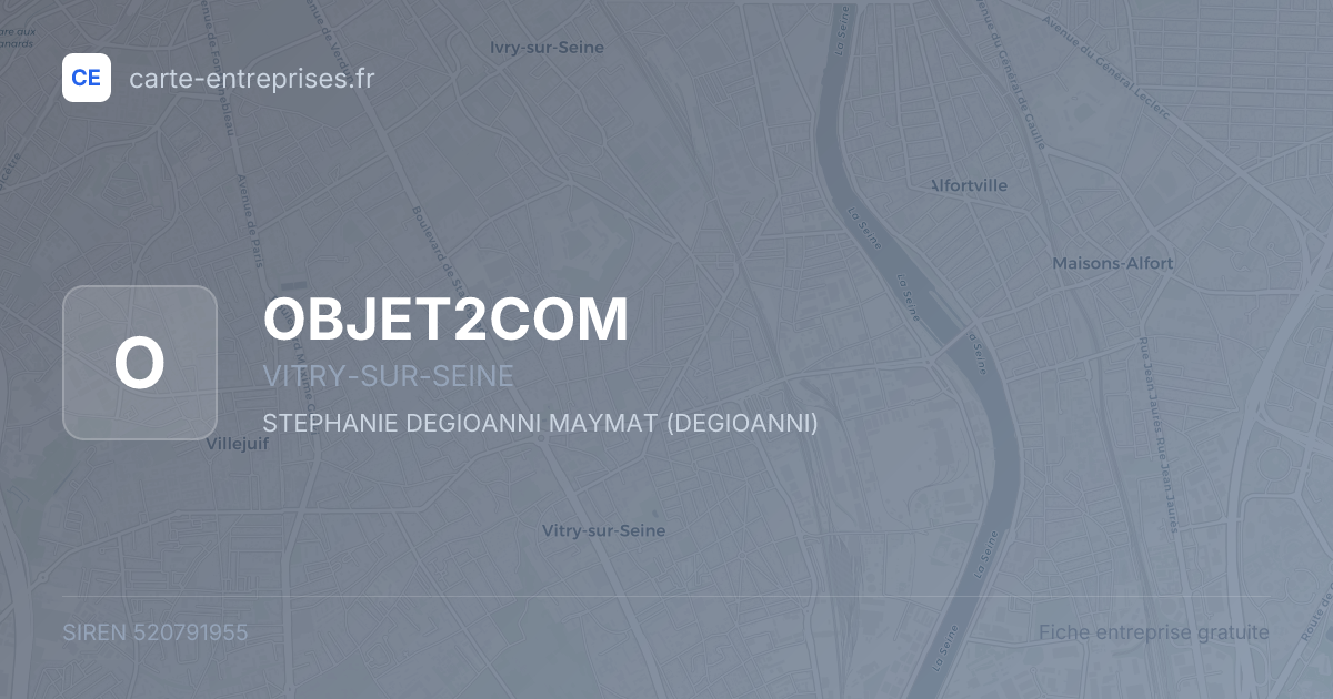 OBJET2COM — 520791955 — fiche entreprise