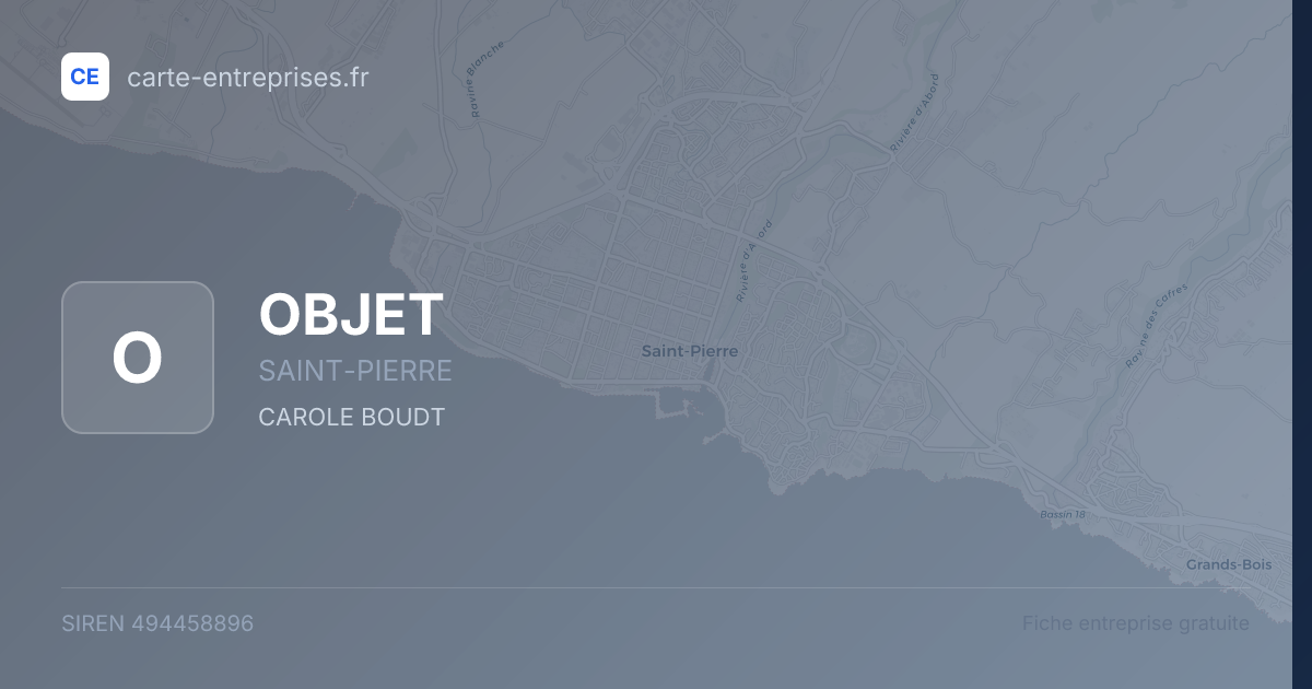 OBJET — 494458896 — fiche entreprise