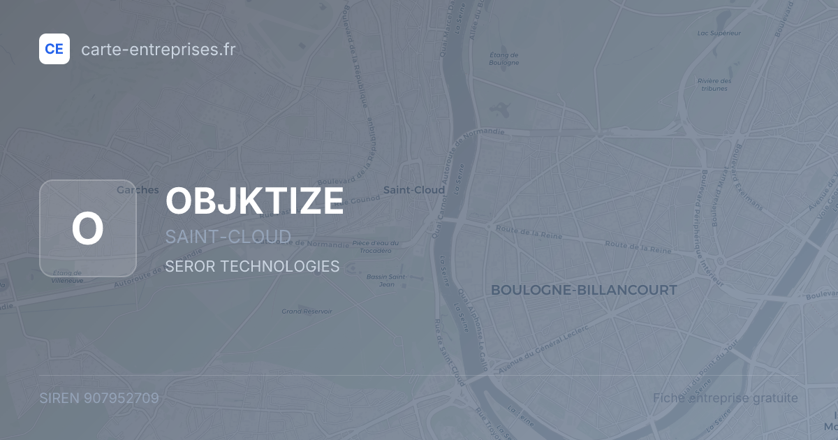OBJKTIZE — 907952709 — fiche entreprise