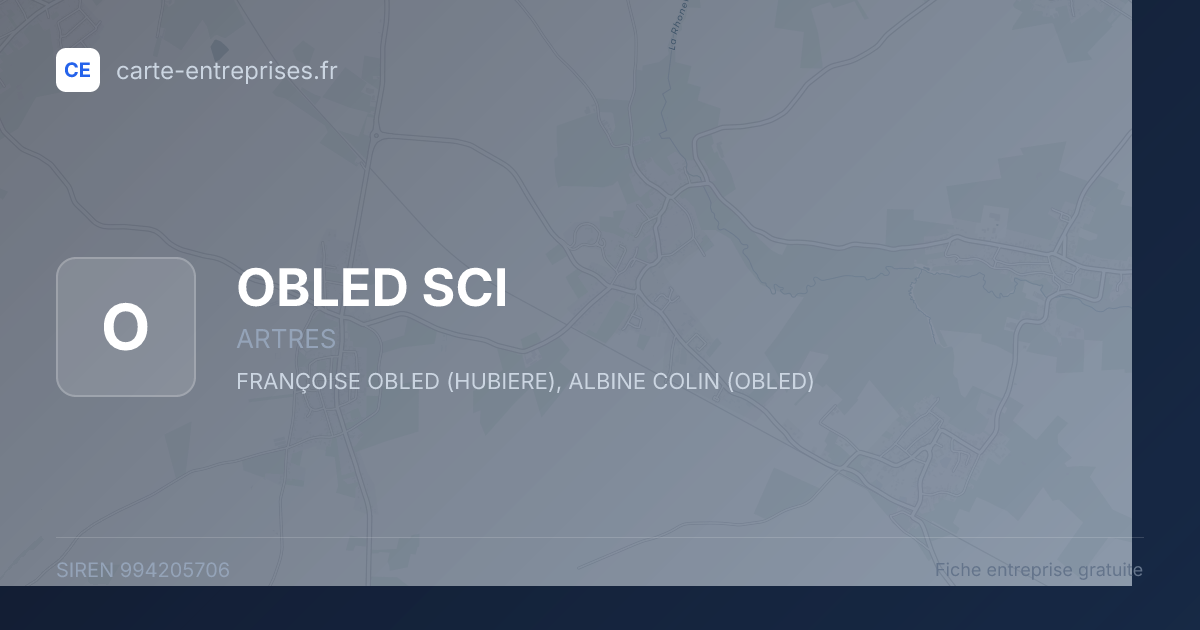 OBLED SCI — 994205706 — fiche entreprise