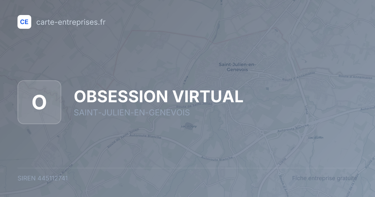 OBSESSION VIRTUAL — 445112741 — fiche entreprise