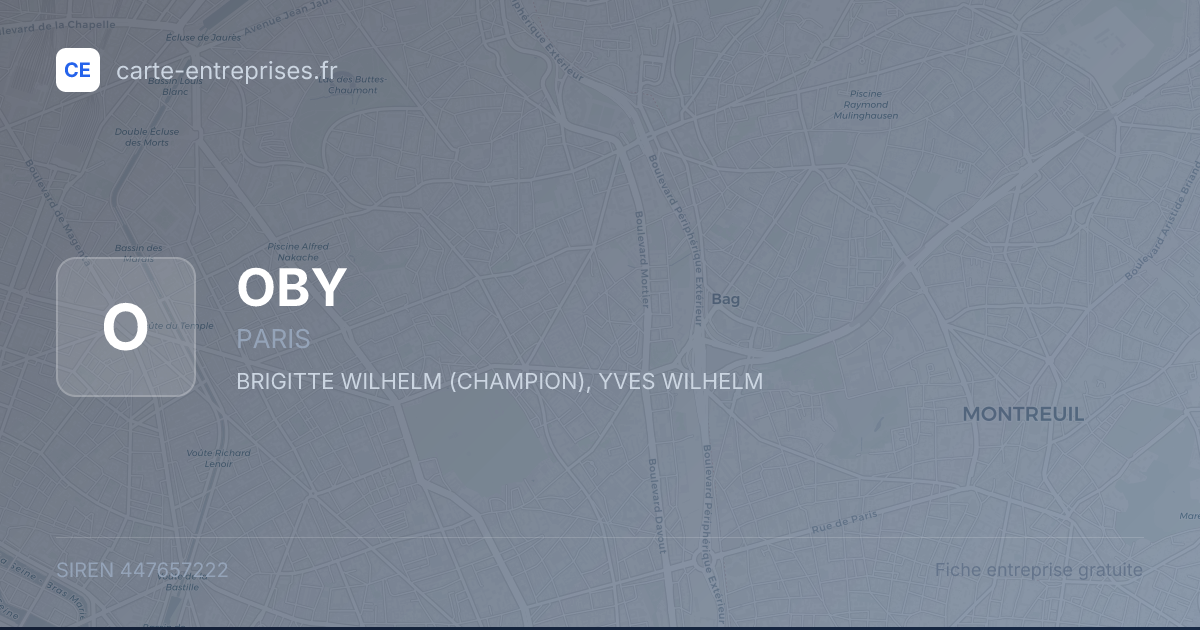 OBY — 447657222 — fiche entreprise