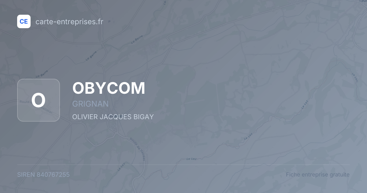 OBYCOM — 840767255 — fiche entreprise