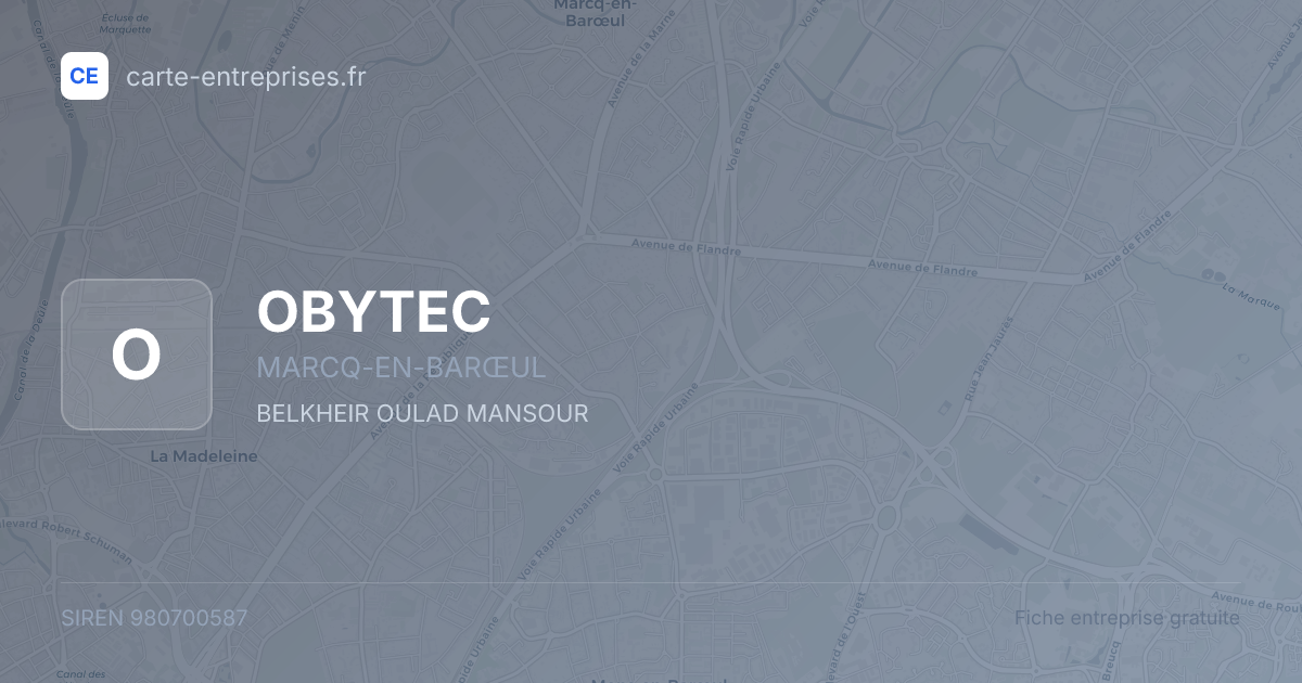 OBYTEC — 980700587 — fiche entreprise