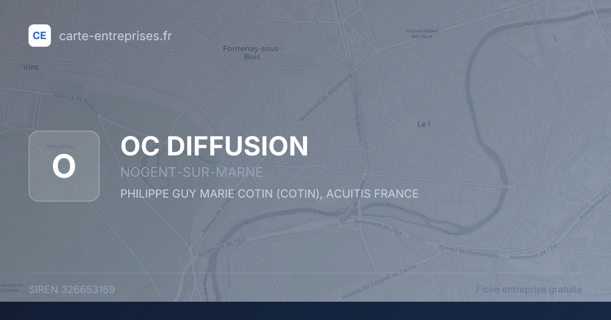 OC DIFFUSION — 326653169 — fiche entreprise