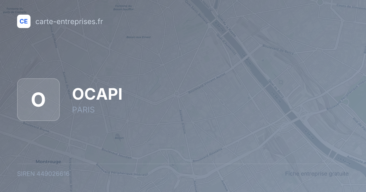 OCAPI — 449026616 — fiche entreprise