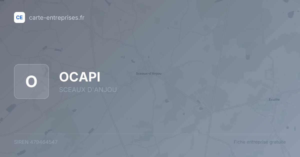 OCAPI — 479464547 — fiche entreprise