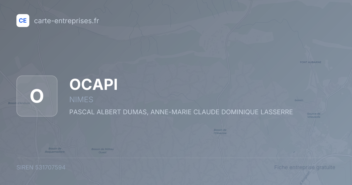 OCAPI — 531707594 — fiche entreprise