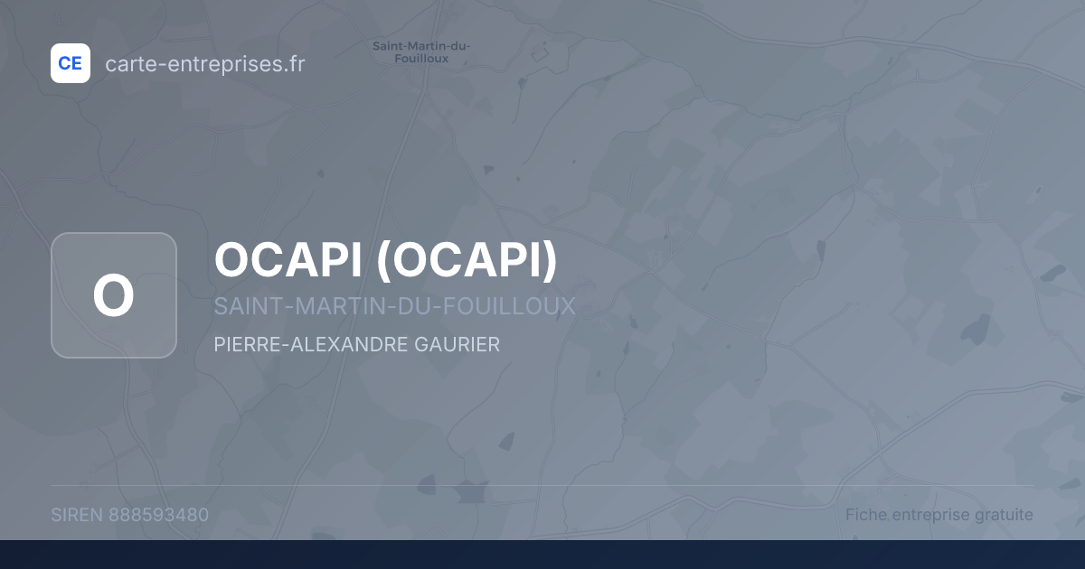 OCAPI — 888593480 — fiche entreprise