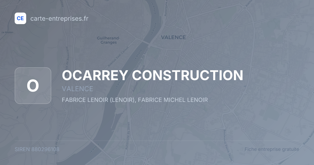 OCARREY CONSTRUCTION — 880296108 — fiche entreprise