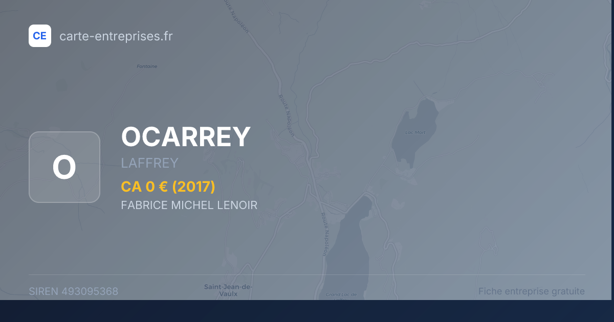 OCARREY — 493095368 — fiche entreprise
