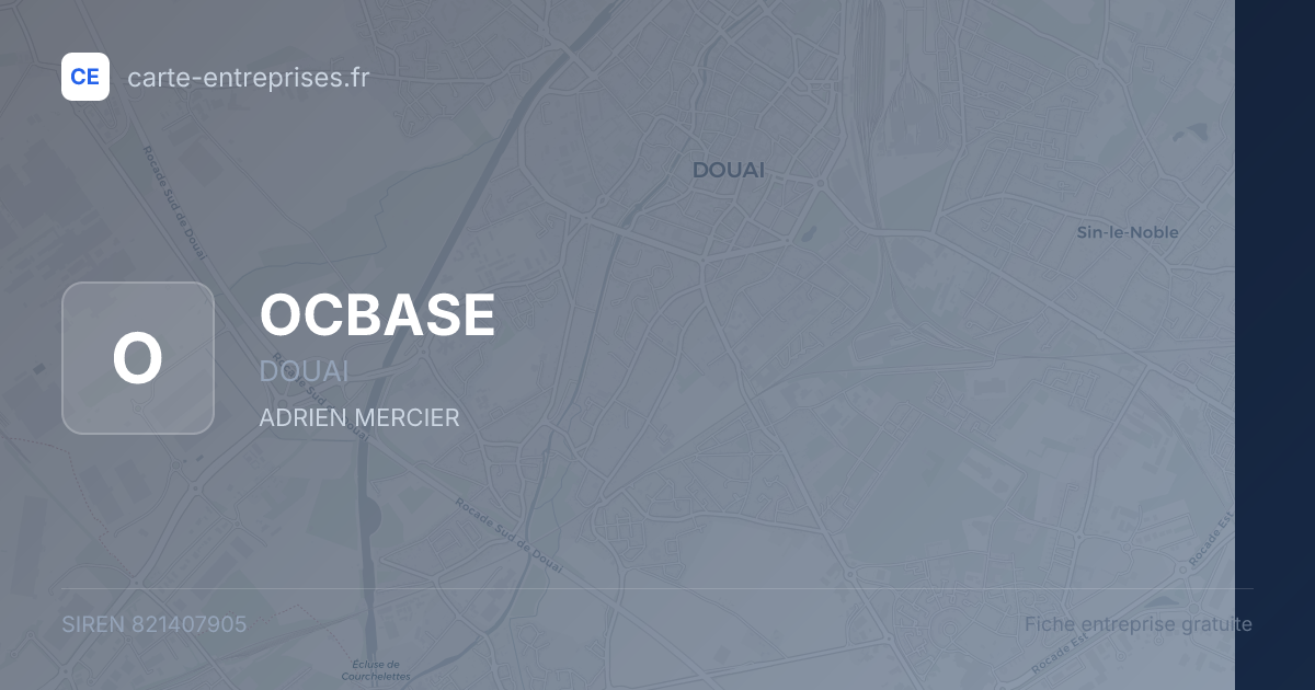 OCBASE — 821407905 — fiche entreprise
