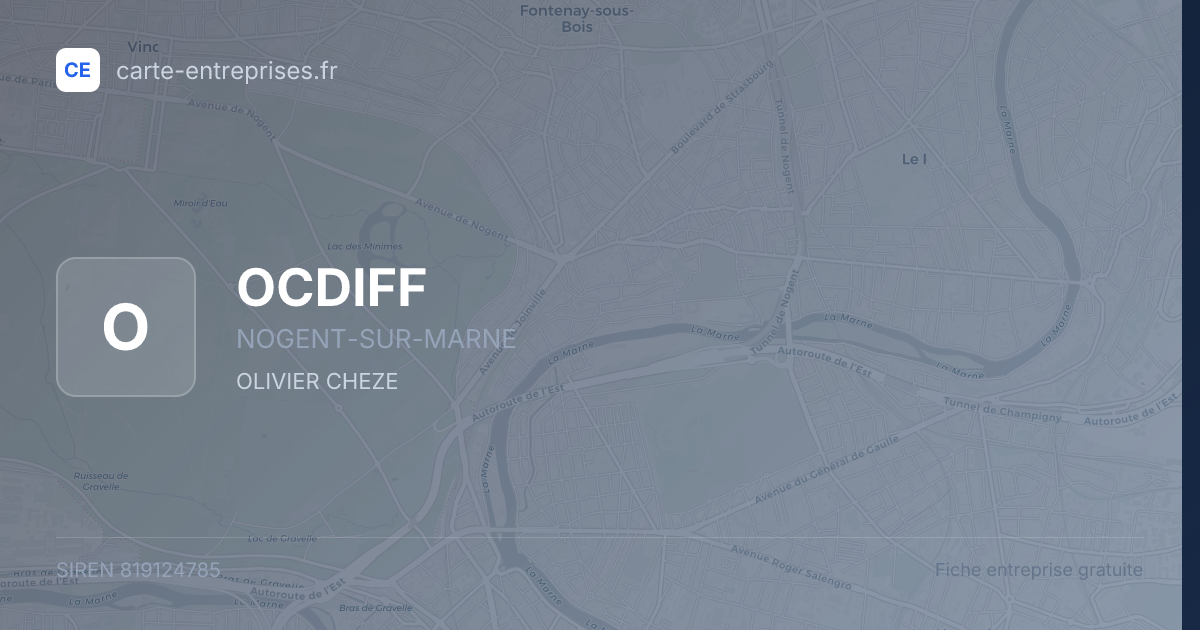 OCDIFF — 819124785 — fiche entreprise