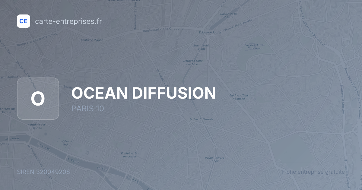 OCEAN DIFFUSION — 320049208 — fiche entreprise