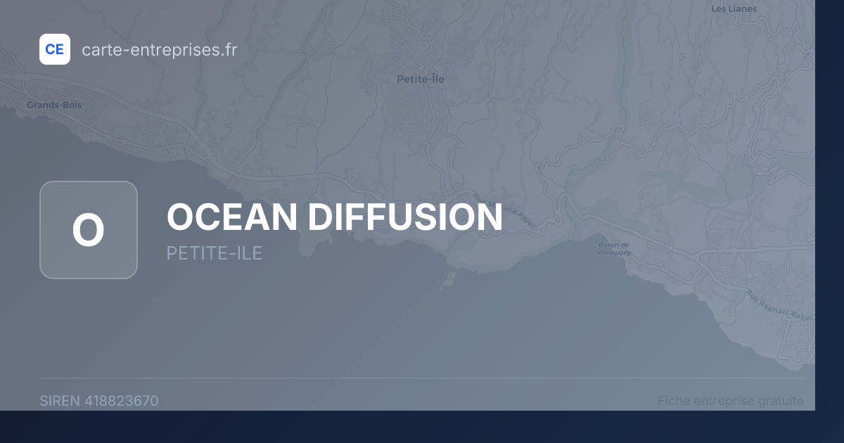 OCEAN DIFFUSION — 418823670 — fiche entreprise