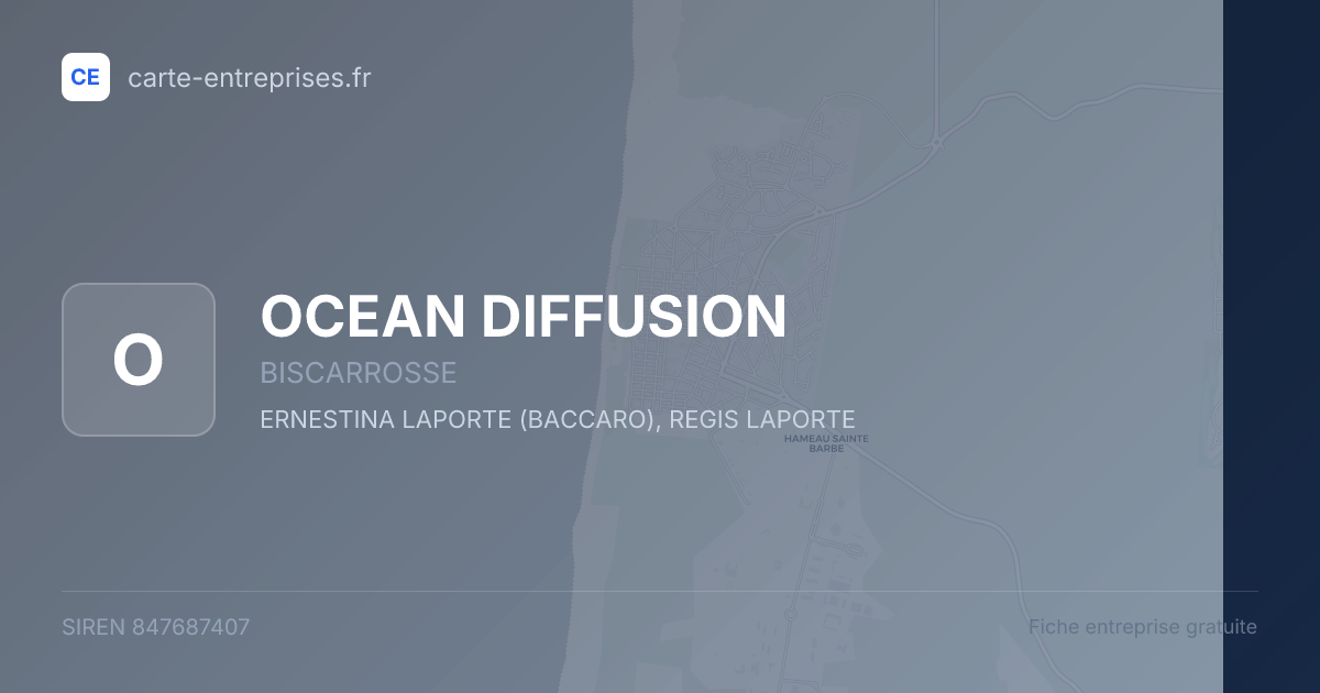 OCEAN DIFFUSION — 847687407 — fiche entreprise