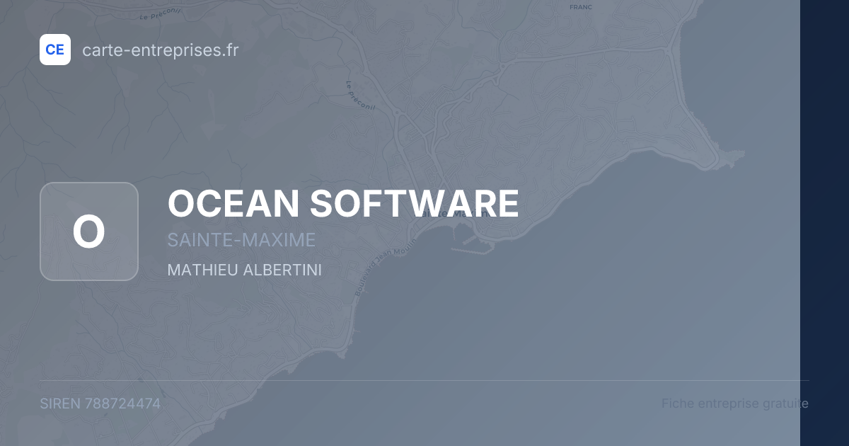 OCEAN SOFTWARE — 788724474 — fiche entreprise