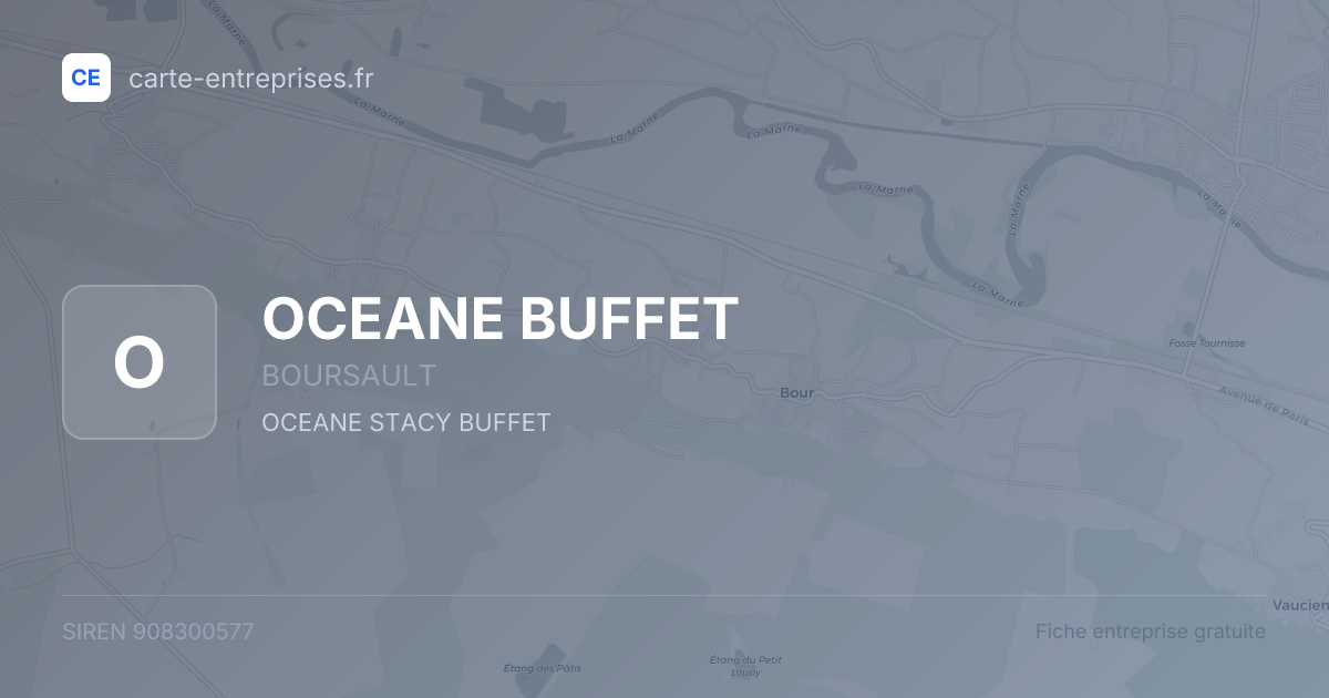 OCEANE BUFFET — 908300577 — fiche entreprise