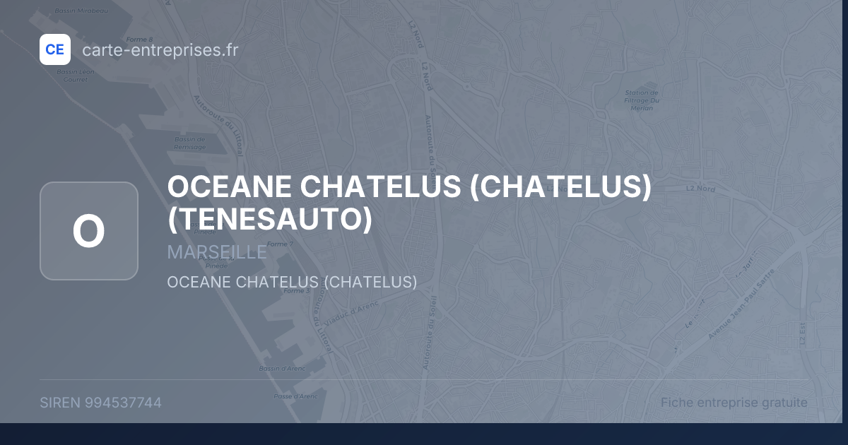 OCEANE CHATELUS (CHATELUS) (TENESAUTO) — 994537744 — fiche entreprise