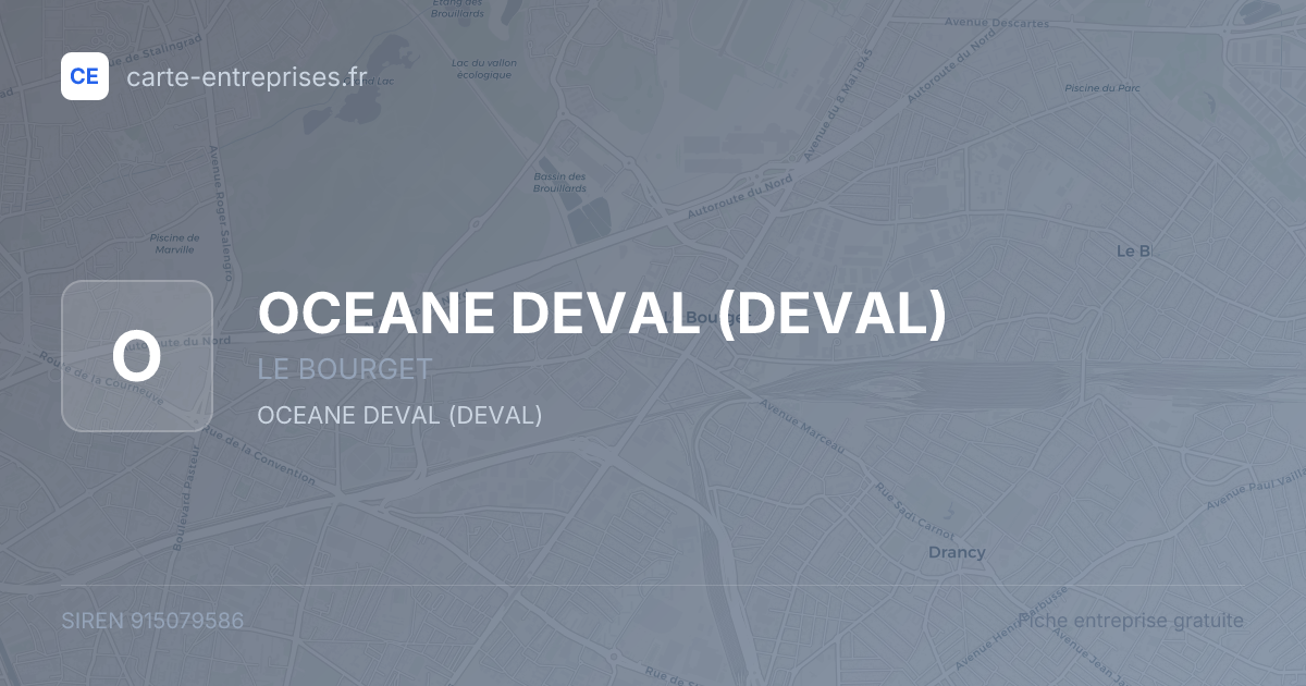 OCEANE DEVAL (DEVAL) — 915079586 — fiche entreprise