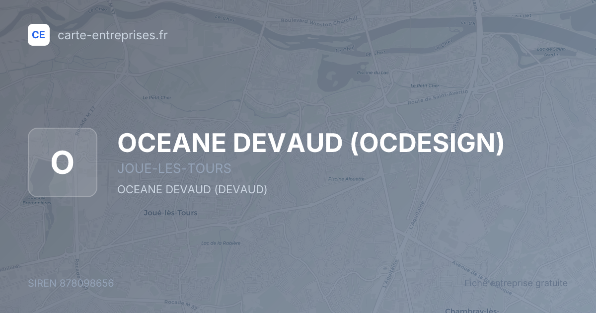 OCEANE DEVAUD (OCDESIGN) — 878098656 — fiche entreprise