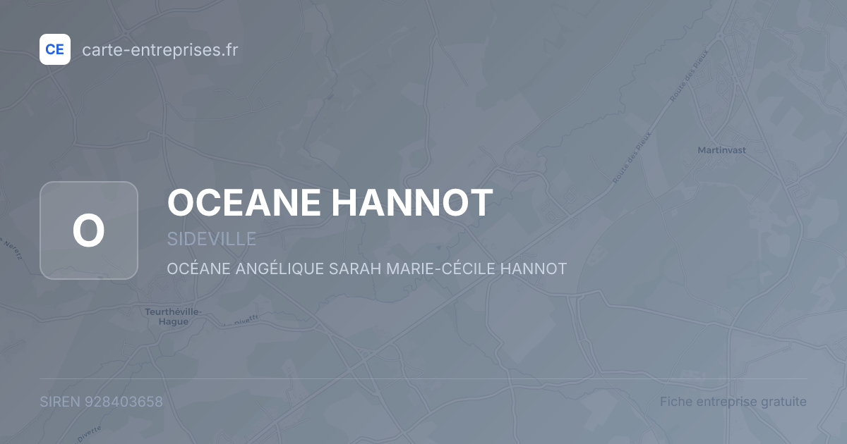 OCEANE HANNOT — 928403658 — fiche entreprise