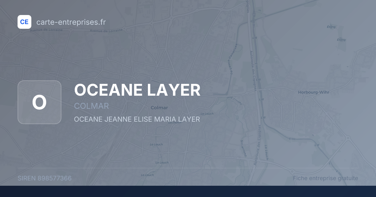 OCEANE LAYER — 898577366 — fiche entreprise