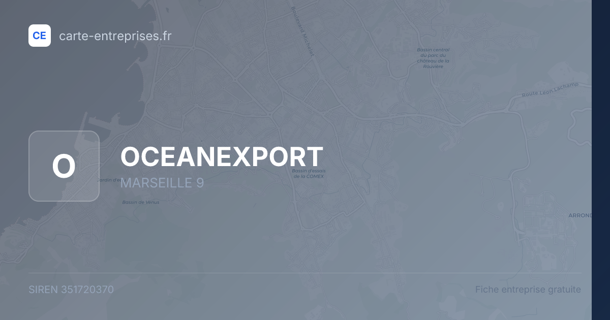 OCEANEXPORT — 351720370 — fiche entreprise