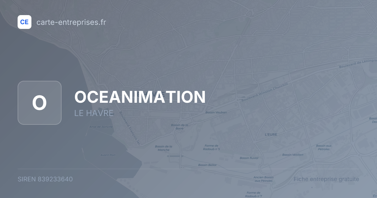 OCEANIMATION — 839233640 — fiche entreprise