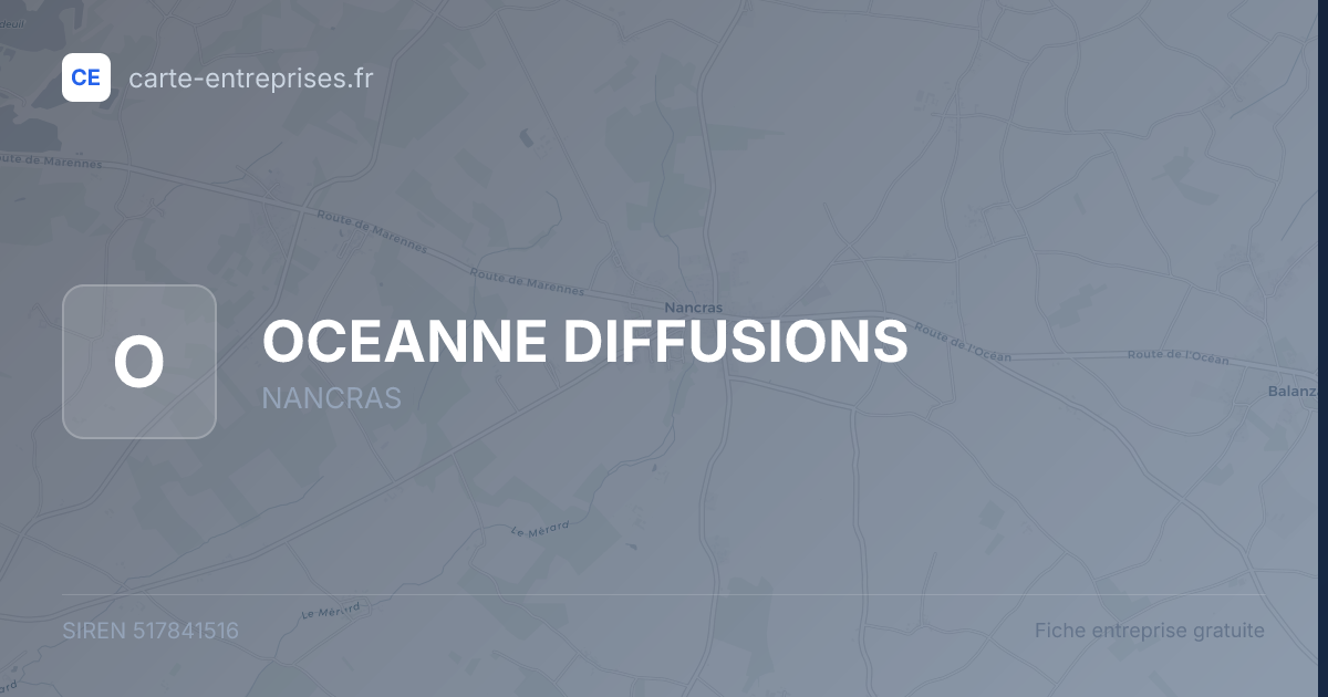 OCEANNE DIFFUSIONS — 517841516 — fiche entreprise