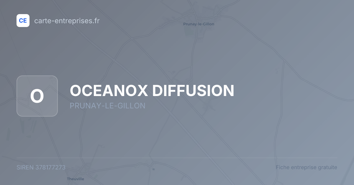 OCEANOX DIFFUSION — 378177273 — fiche entreprise