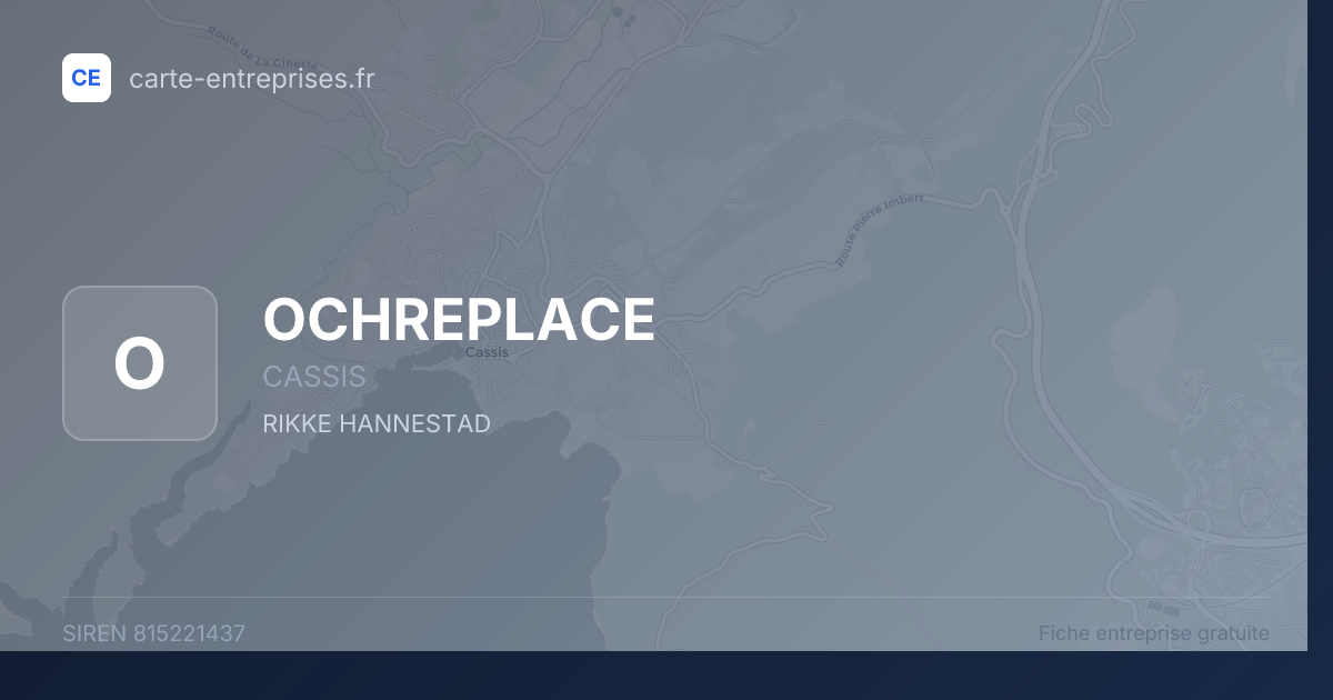 OCHREPLACE — 815221437 — fiche entreprise
