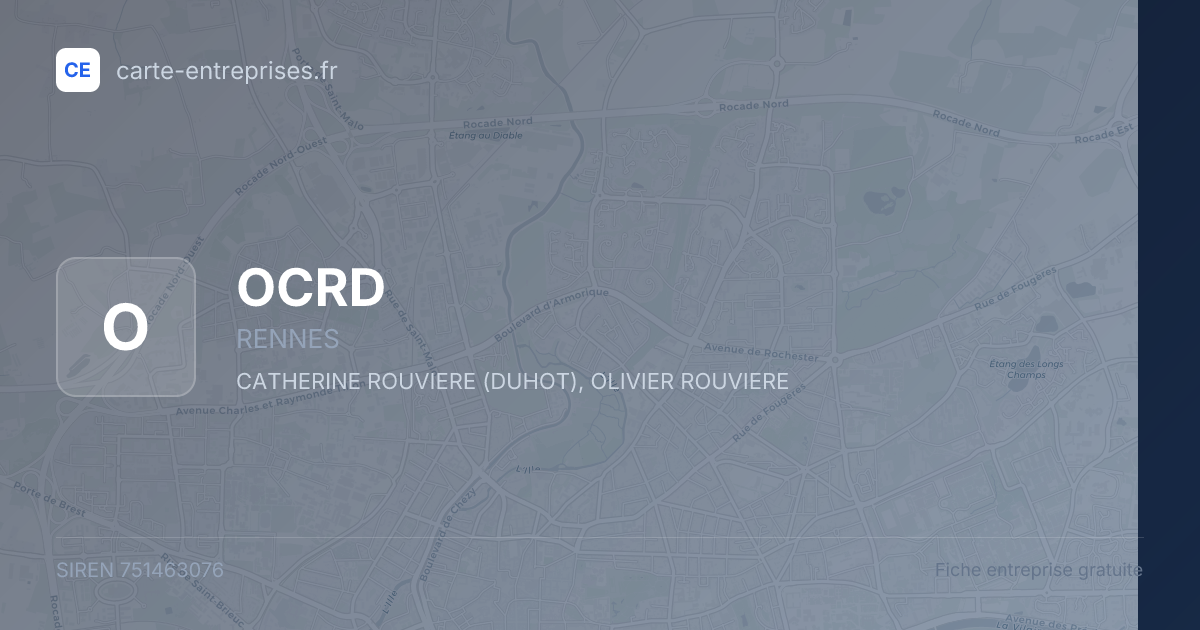 OCRD — 751463076 — fiche entreprise