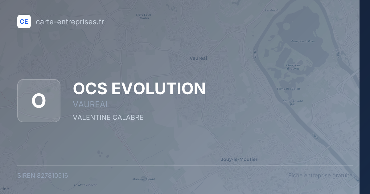 OCS EVOLUTION — 827810516 — fiche entreprise