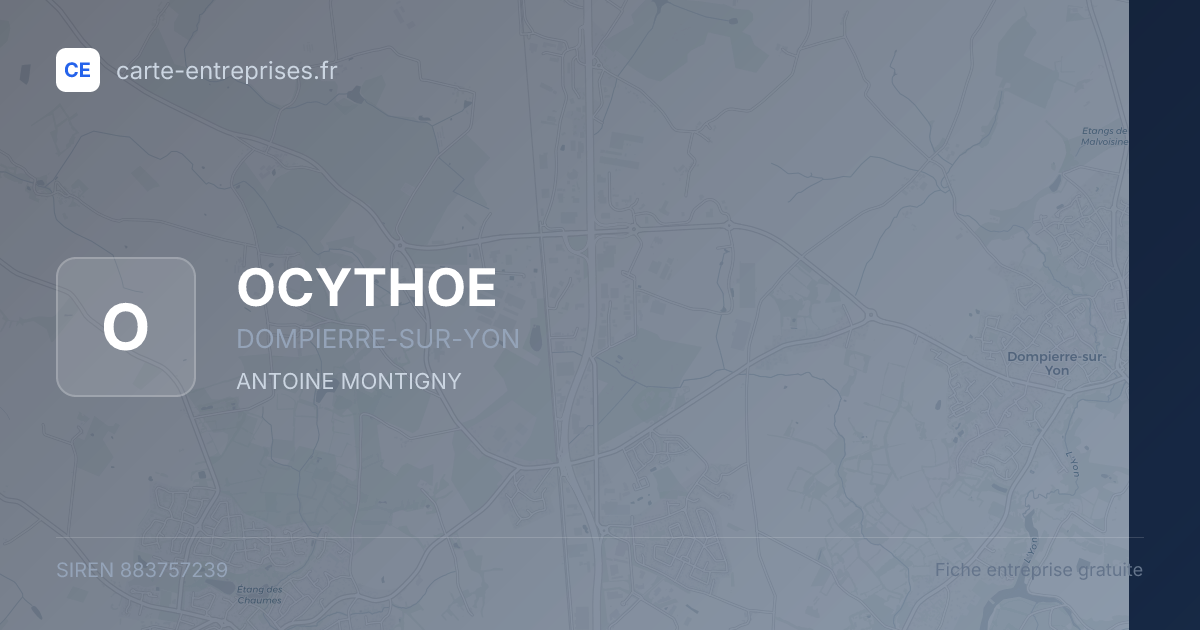 OCYTHOE — 883757239 — fiche entreprise