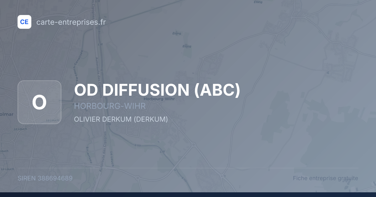 OD DIFFUSION (ABC) — 388694689 — fiche entreprise