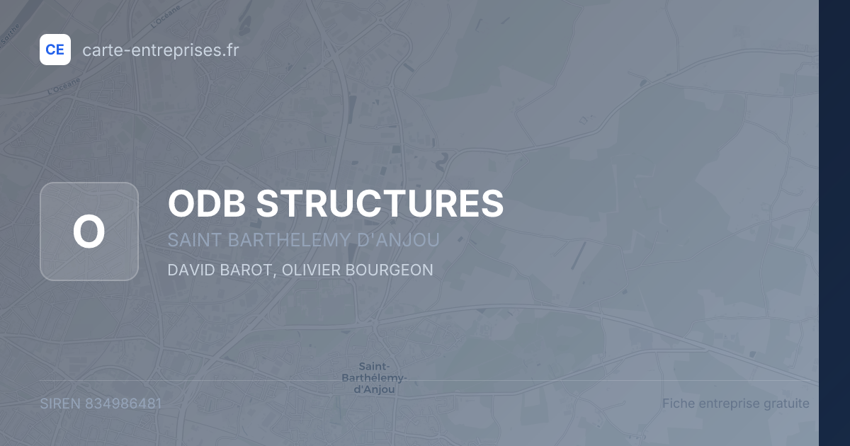 ODB STRUCTURES — 834986481 — fiche entreprise