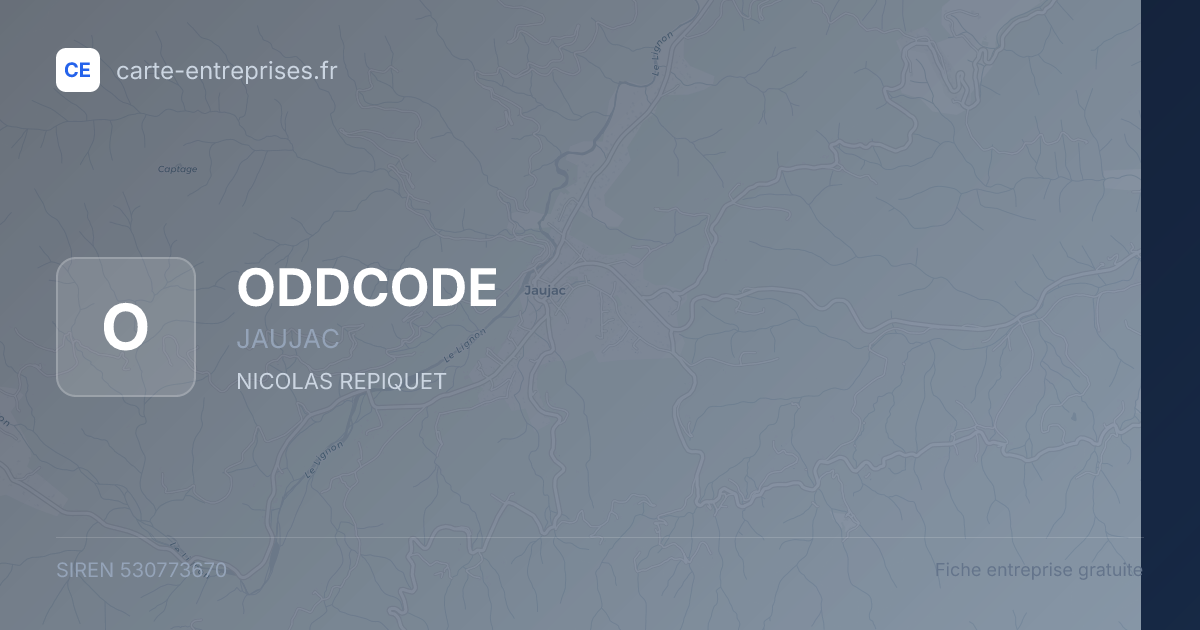 ODDCODE — 530773670 — fiche entreprise