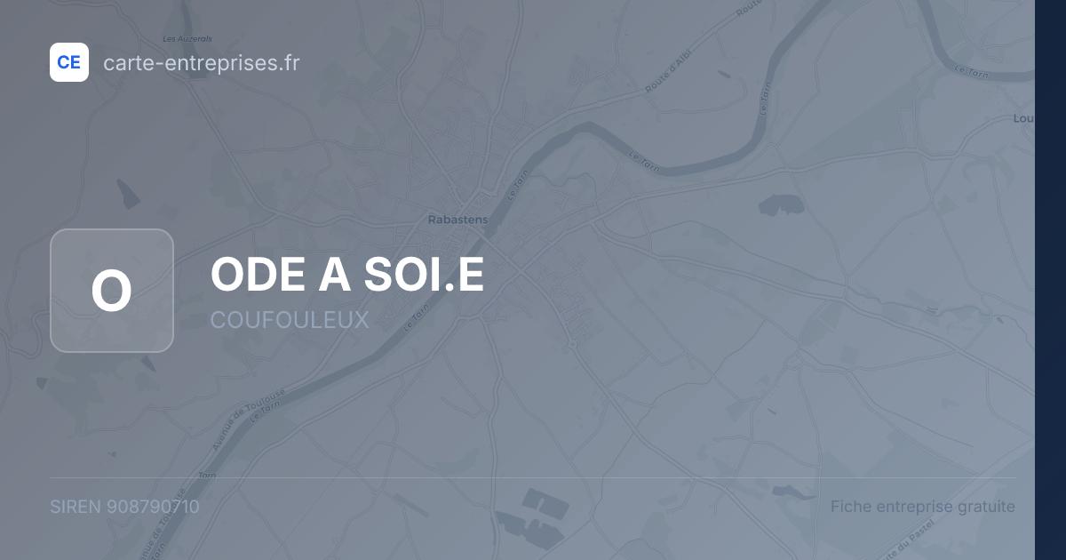 ODE A SOI.E — 908790710 — fiche entreprise