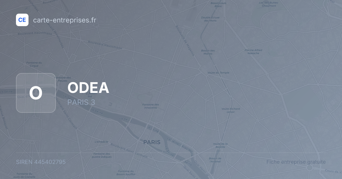 ODEA — 445402795 — fiche entreprise