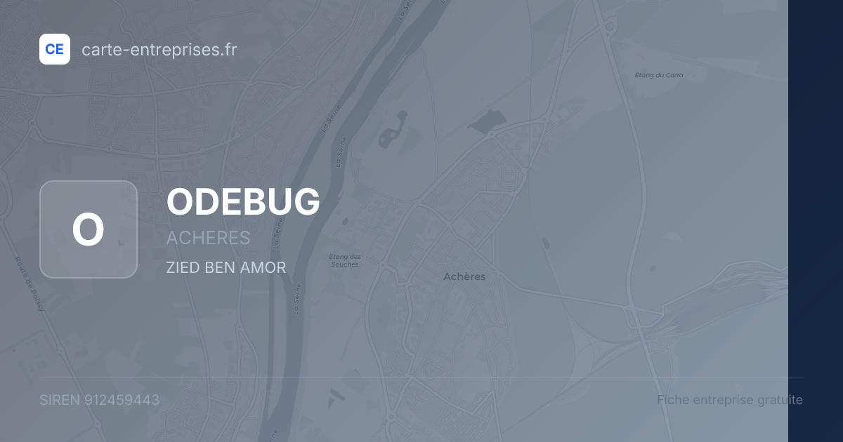 ODEBUG — 912459443 — fiche entreprise