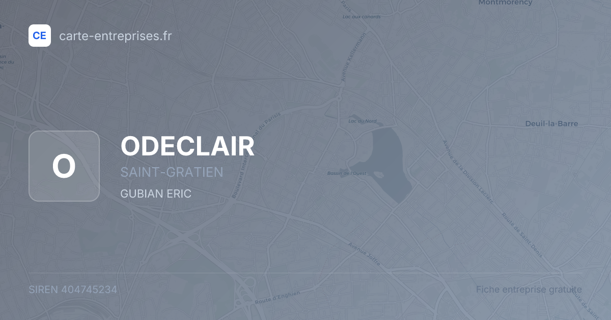 ODECLAIR — 404745234 — fiche entreprise
