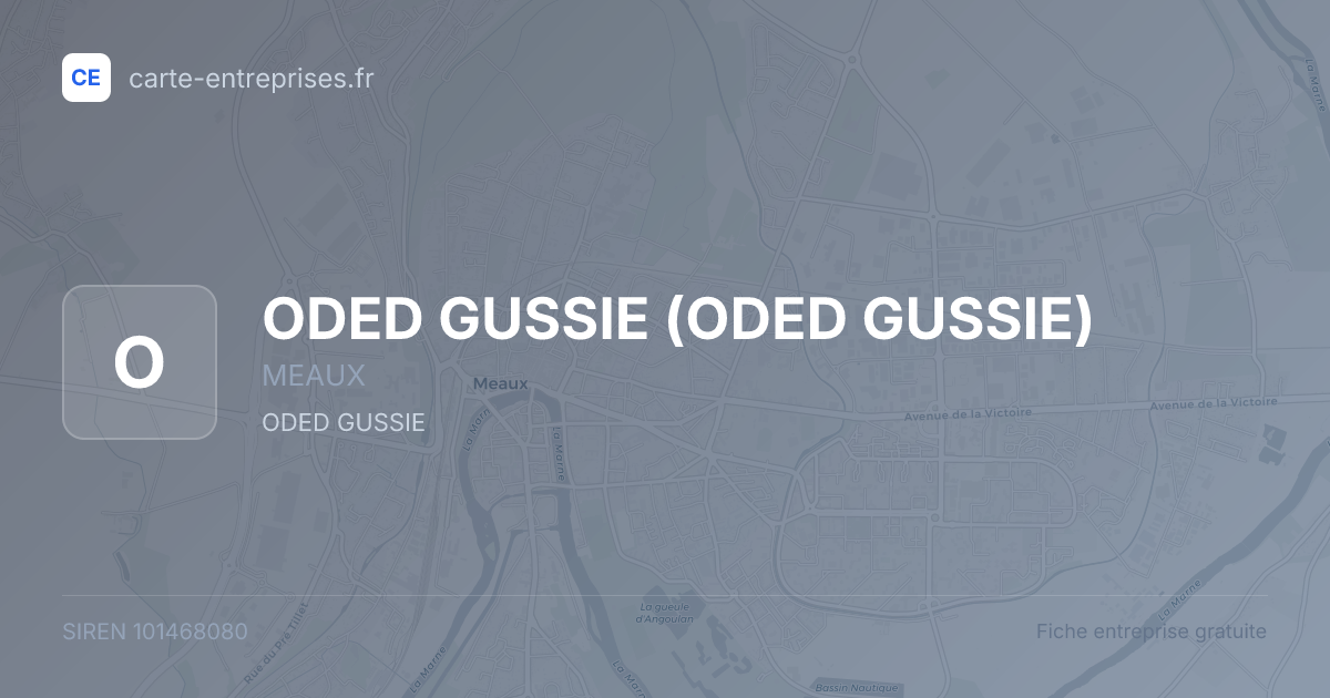 ODED GUSSIE — 101468080 — fiche entreprise