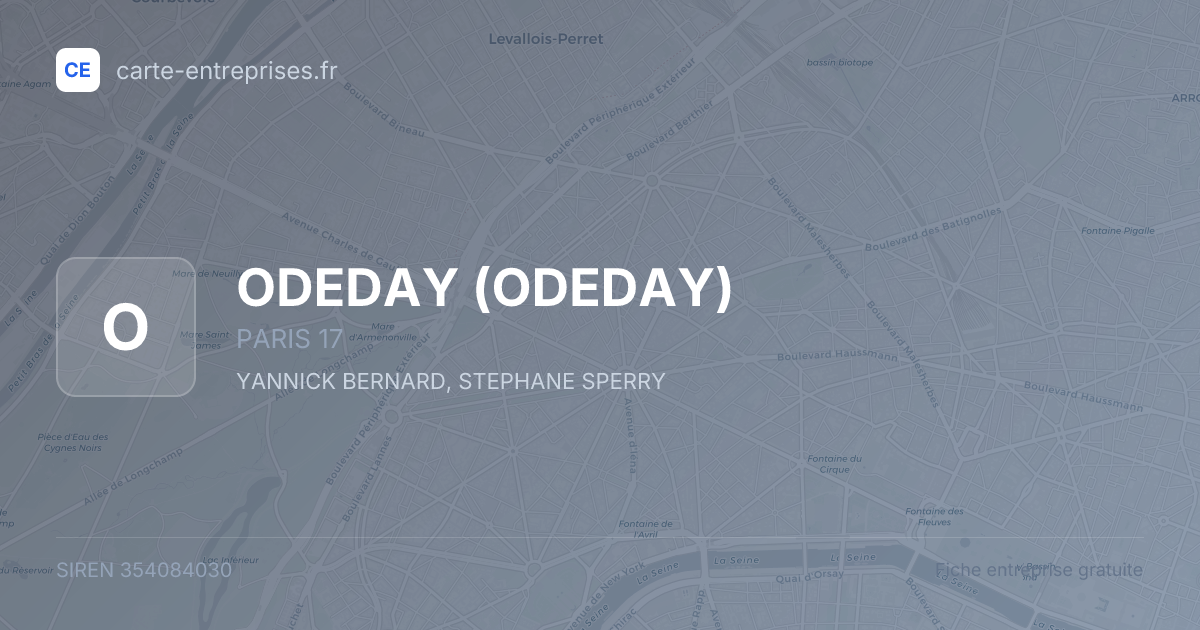 ODEDAY — 354084030 — fiche entreprise