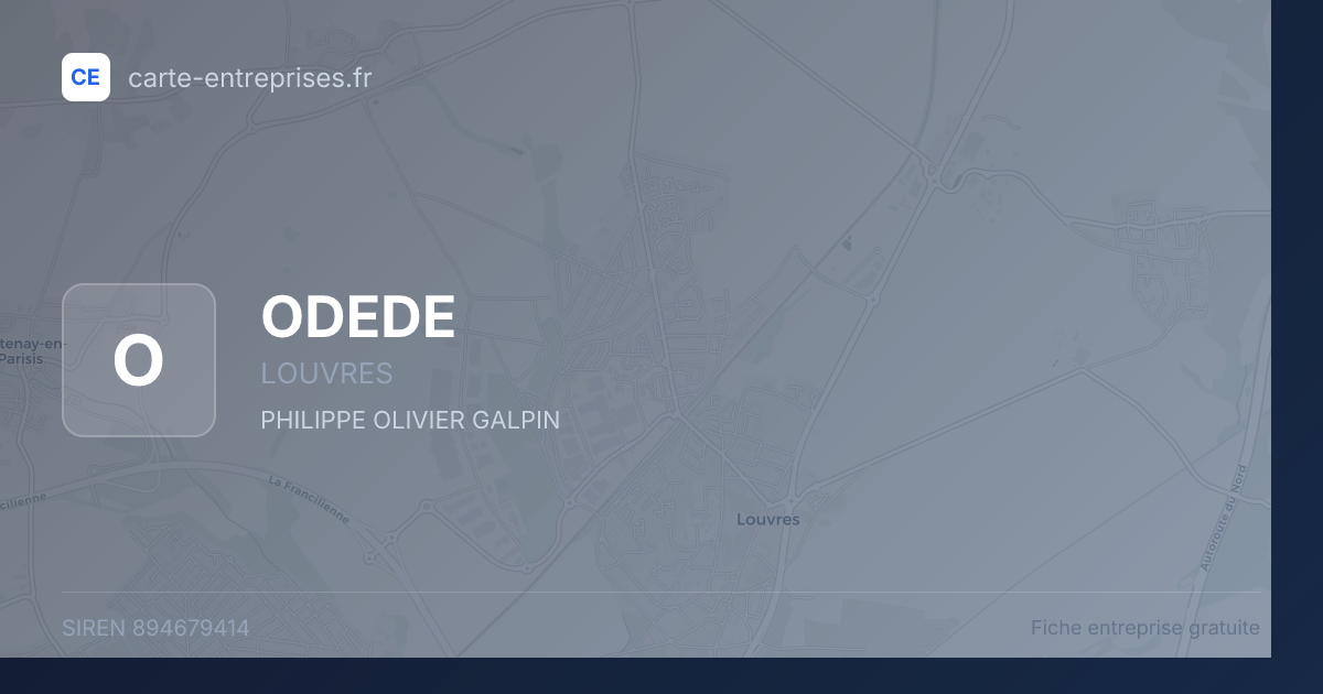 ODEDE — 894679414 — fiche entreprise