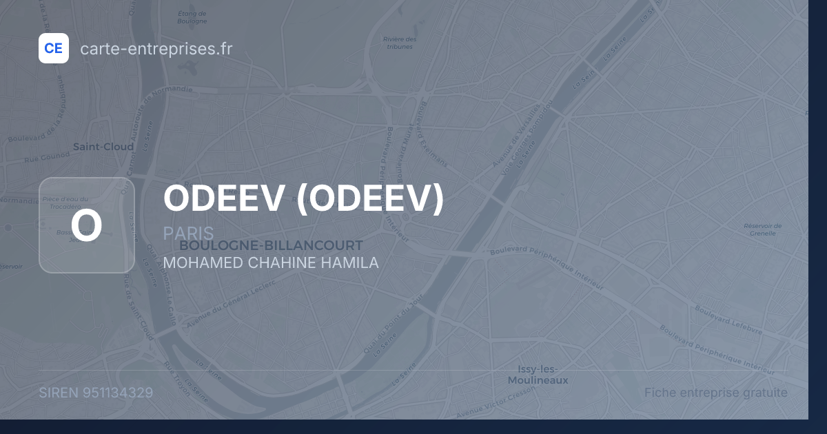 ODEEV — 951134329 — fiche entreprise